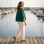 Eloise - Green Buckle Loafers