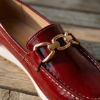 Eleanor - Shiny Bordeaux Loafers