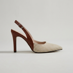 Amelie | Women's Contrast Color Slingback Pumps