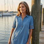 Brittany | Figure Flattering Denim Dress