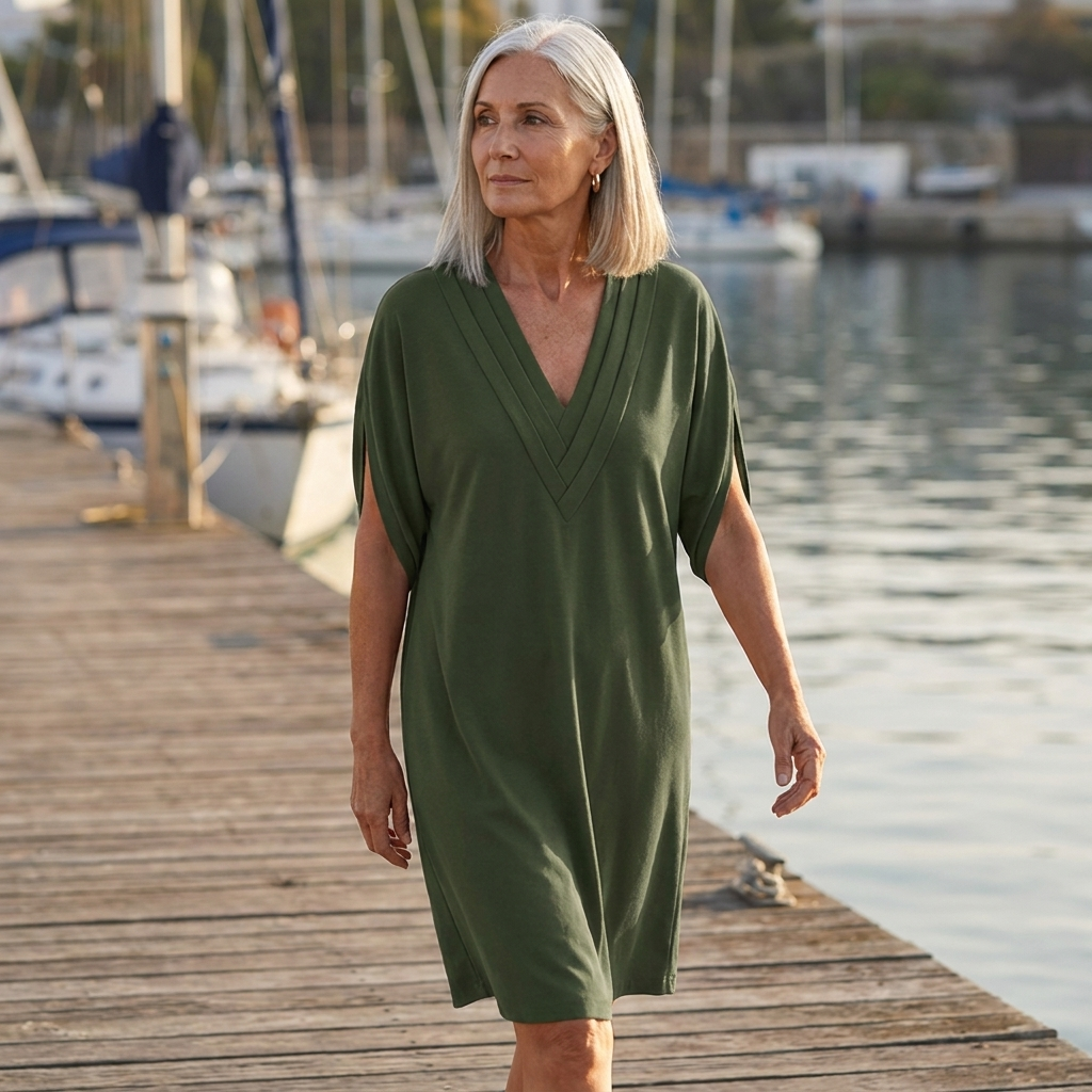 Heike | V-Neck Wrap Detail Dress