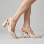 Layla | Pointed Toe Slingback Heels