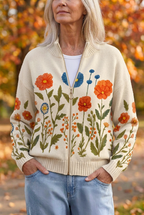 Wrenna™ | Wildflower Meadow Zip Cardigan