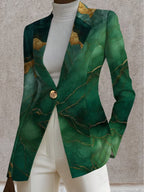 Honorine™ | Emerald Marble Blazer