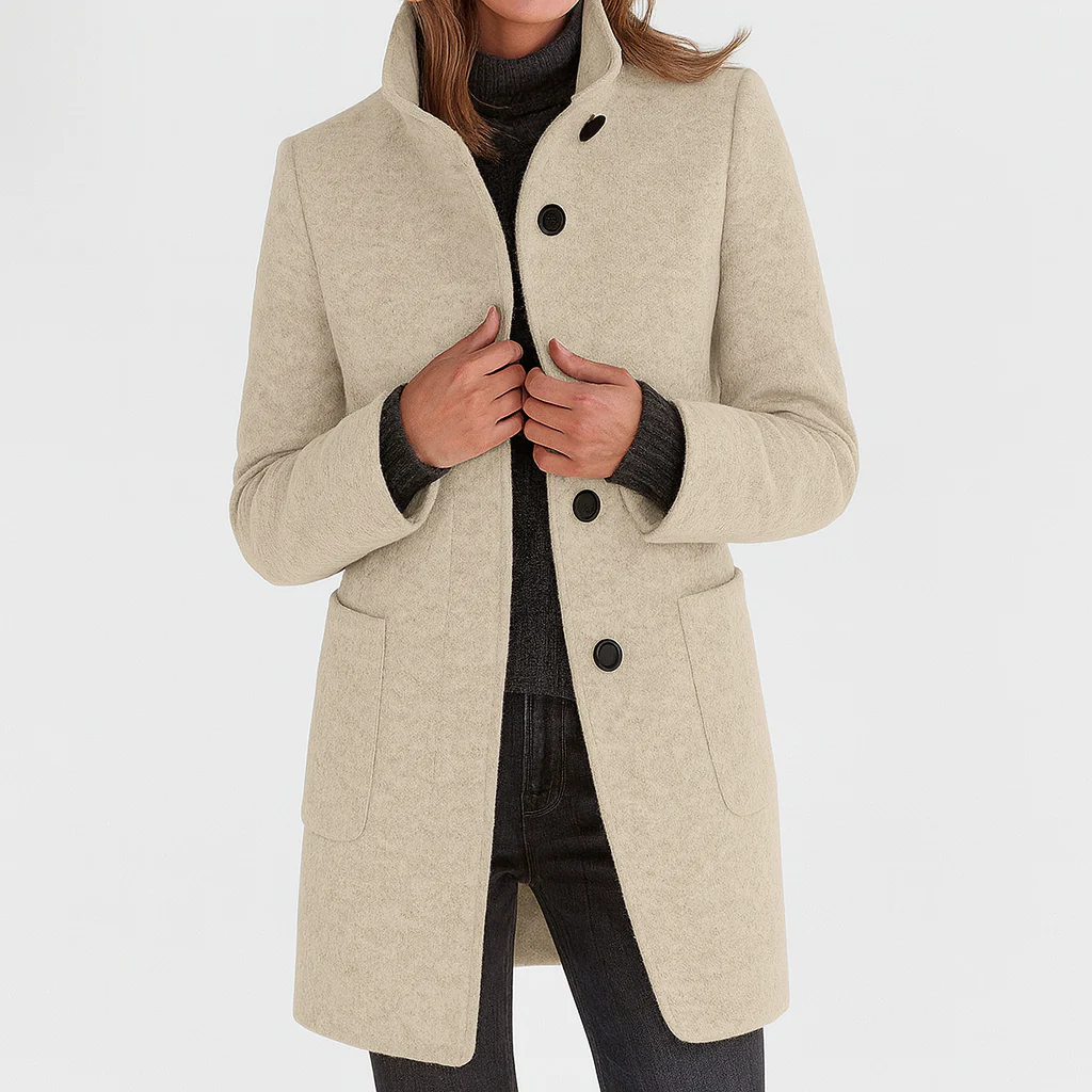 Vanessa - Elegant Midi Wool Coat