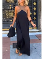 Quirine | Wrap-Front Maxi Dress-