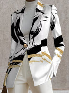 Noemine™ | Abstract Brushstroke Blazer