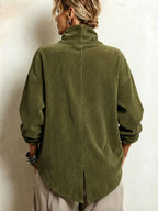 Leilani - Olive Green Corduroy Sweater