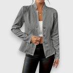 Scarlett | Women's Cable-Knit Mock-Neck Long-Sleeve Fitted Sweater