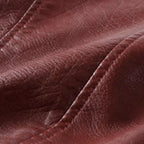 Aria | Women's Cropped Moto Faux Leather Jacket Belted Biker