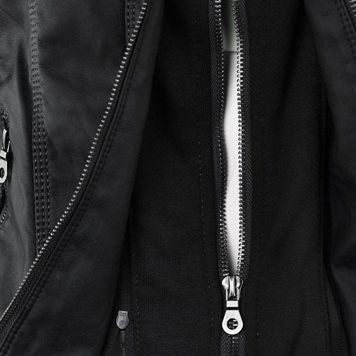 Charlotte | Women's Hooded Faux Leather Moto Coat Removable Hood