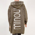 Eleanor | Women's Hooded Open-Front Knit Cardigan Sweater Jacket