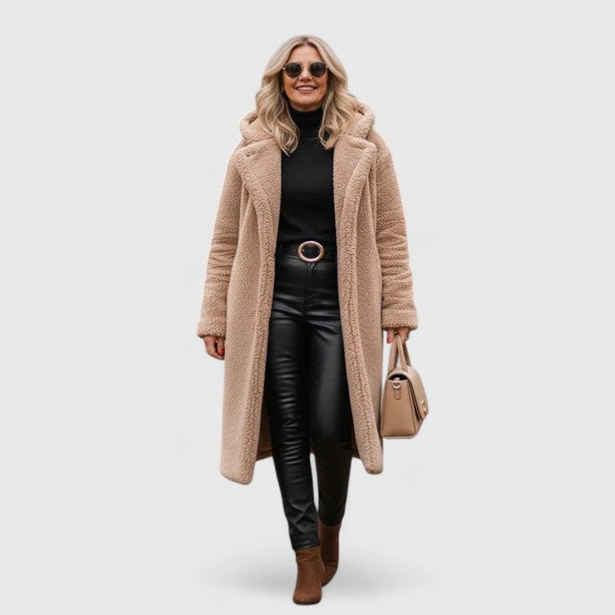 Madison | Women's Jacket Oversized Long Teddy Fleece Winter Coat