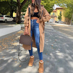 Aria | Women's Oversized Long Hooded Zip-Up Coat