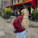 Camila | Women's Oversized Quilted Jacket Contrast Stitch Bomber