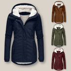 Harper | Women's Sherpa-Lined Hooded Quilted Jacket Fleece Winter Coat
