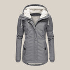 Harper | Women's Sherpa-Lined Hooded Quilted Jacket Fleece Winter Coat