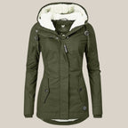 Harper | Women's Sherpa-Lined Hooded Quilted Jacket Fleece Winter Coat