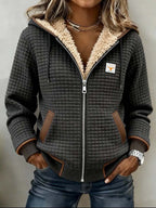 Penelope | Women's Sherpa-Lined Quilted Jacket Full-Zip Hooded Fleece