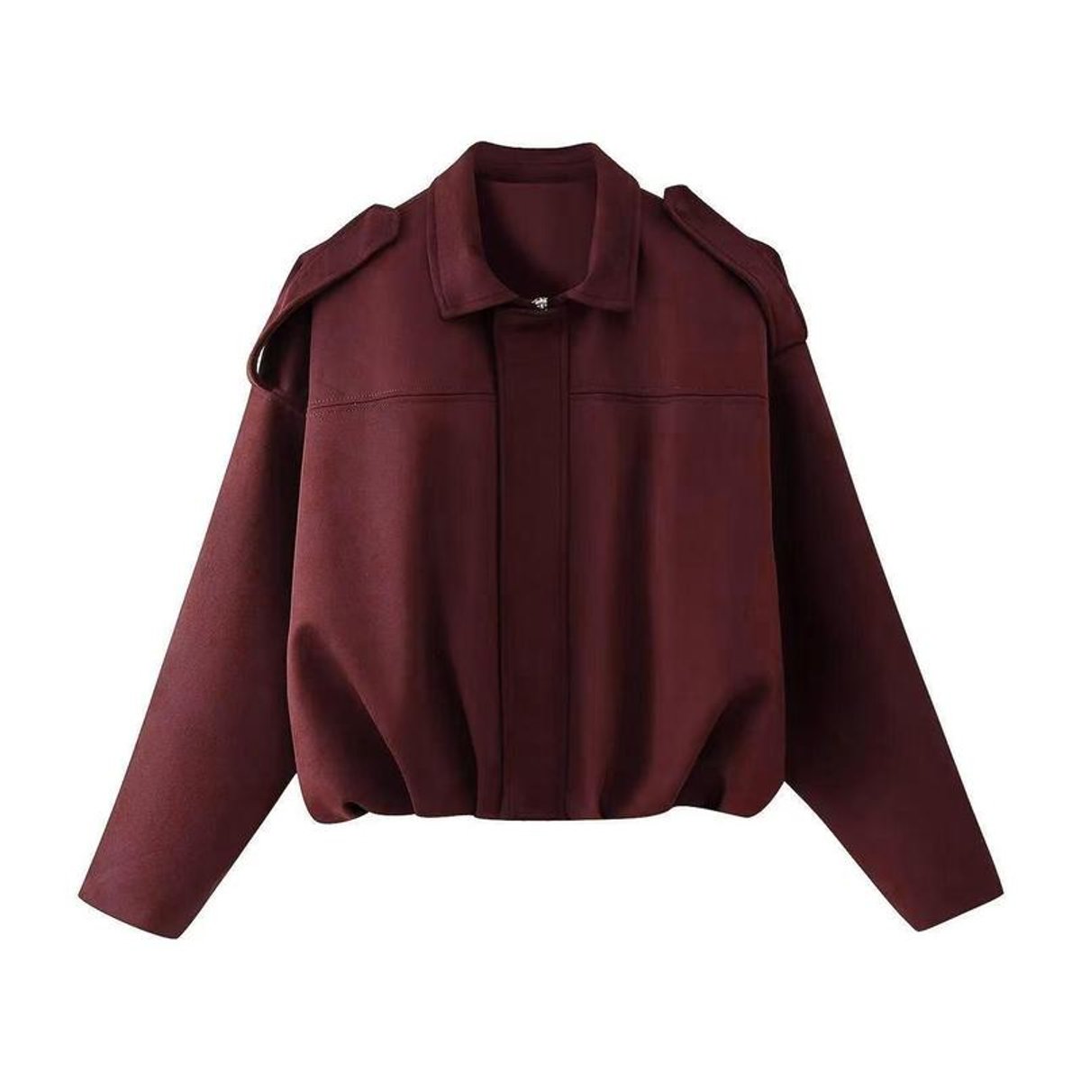 Victoria | Women's Vintage-Inspired Oversized Faux Suede Bomber Jacket