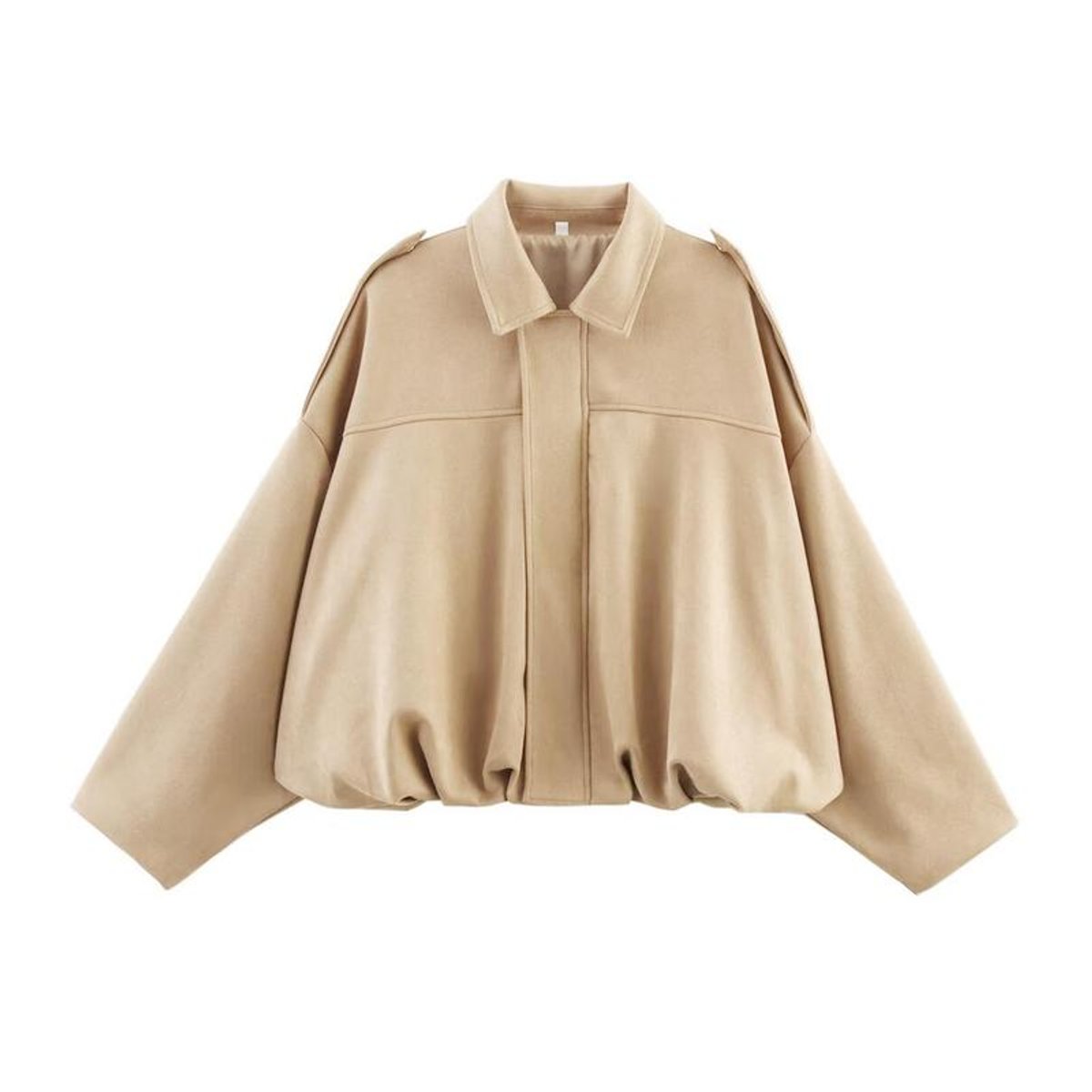 Victoria | Women's Vintage-Inspired Oversized Faux Suede Bomber Jacket