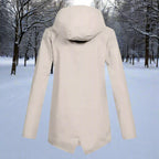 Layla | Women's Waterproof Hooded Rain Jacket Zip-Up Longline